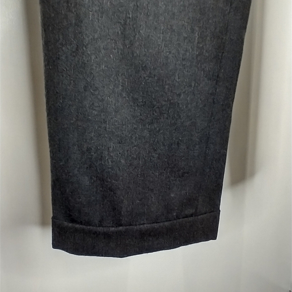 DARK CHARCOAL MOSTLY WOOL PANTS - Picture 6 of 6